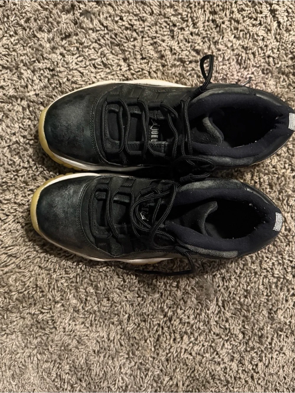 Jordan Kids Black and White Dress Shoes